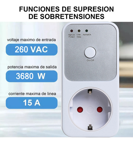 Protector De Voltaje Toma Electrica Frigorifico