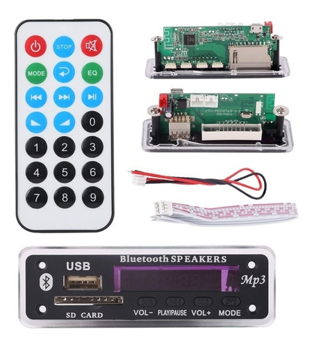 Decodificador Bluetooth Painel Usb Aux Cartão Muda De Pasta
