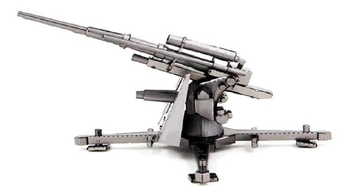 Cañón Alemania Flak 88 Para Armar Puzzle Metálico 