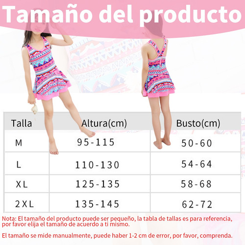 Ropa De Playa ,traje De Baño Completo Eslinga Para Niñas Azul-1282 M