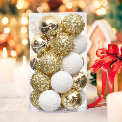 25 Bolas De Navidad Decorativas Para Colgar En La Pared,
