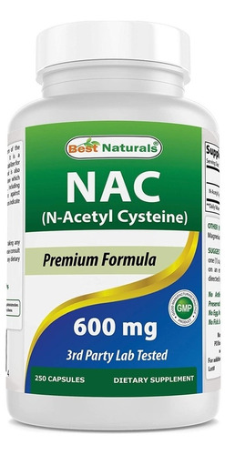 N-acetilcisteína (nac) 250 Cápsulas 