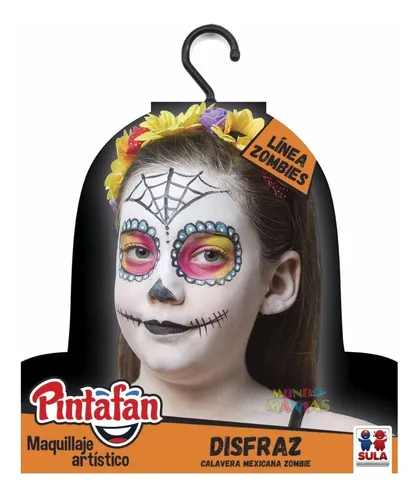 Disfraz Halloween Calavera Mexicana Maquillaje Mundo Manias