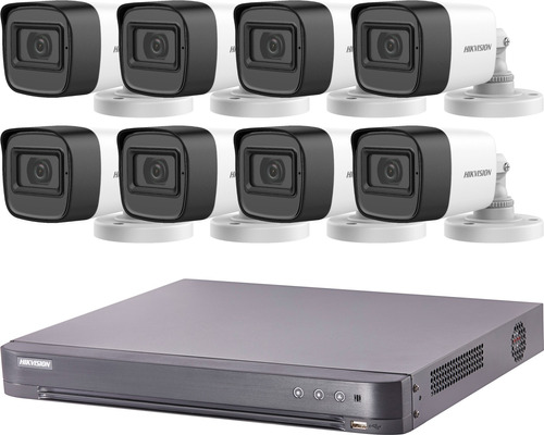 Kit Camaras Seguridad Hikvision Con Audio !!!! 1080p 2mp M3k