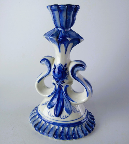 Antigo Castical Em Porcelana Pintada Russa 10488 Rrdeco (Usado)