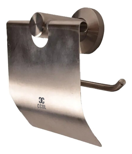 Porta Rollo Con Cubrerollo Inox 304 Acabado Satinado Baño