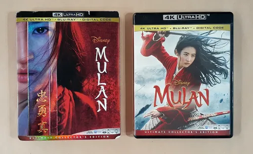 Aladdin + Lion King + Mulan - 4k Ultra Hd + Blu-ray Original