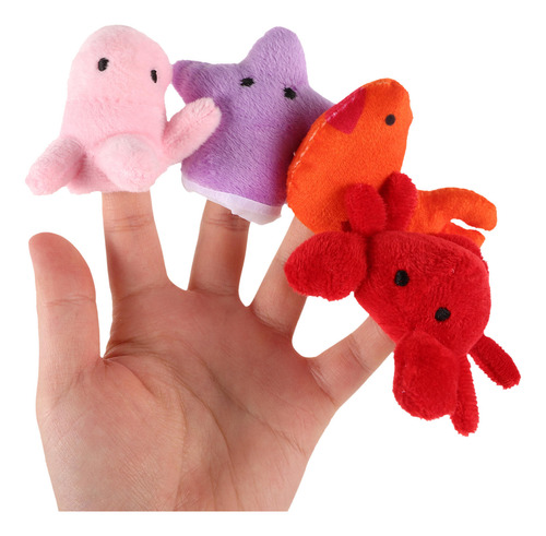 Juego De Marionetas De Animales Marinos De 10 Piezas