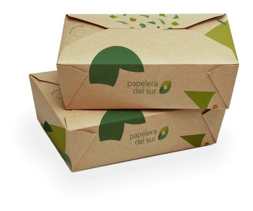 5 Cajas Torta Sandwich Desayuno (ds) 30x30x11 Cm Colores
