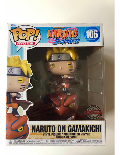 Funko Pop! Naruto On Gamakichi. # 106. Original Y Nuevo