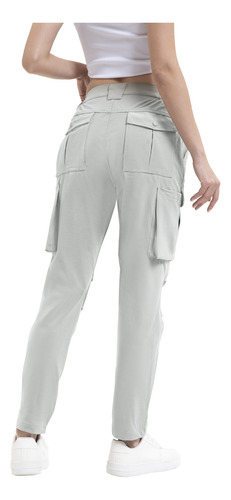 Casual Gym Bolsa Celular Pants Jogger Corte Stretch De Mujer