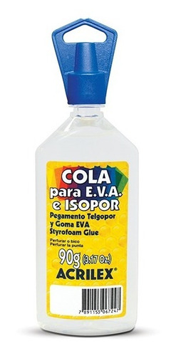 Cola Para Eva E Isopor 90g Artesanato Transparente Acrilex