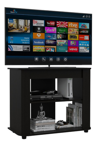 Rack Para Tv 40 Maori Rta Color Wengue Color Marrón Oscuro
