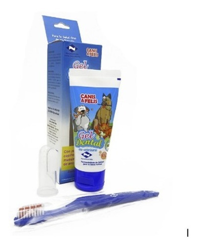 Kit Aseo Gel/crema Dental Para Perros. Canis & Felis 50gr