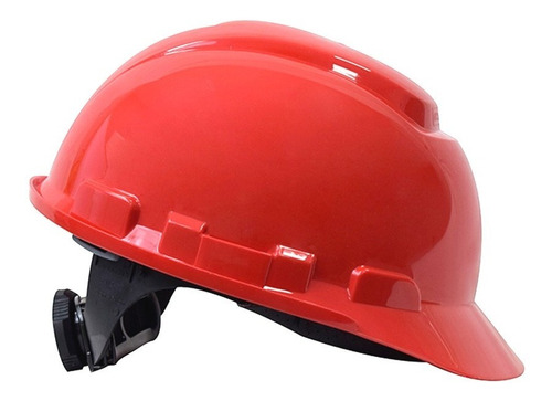 Casco De Seguridad Rojo Ingeniero Obra Construccion