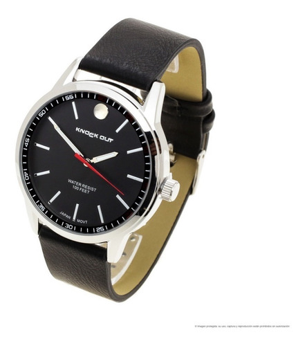 Reloj Knock Out Hombre Kn2590 Malla De Cuero