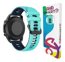 Comprar 123Smart Pulseira Esportiva De Silicone 22mm compativel com samsung galaxy watch 46mm R800 gear S3 classic frontier watch 3 45mm gear 2 cor verde agua