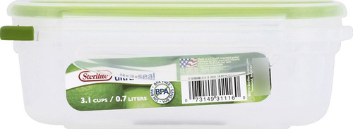 Contenedor De Hojas Rectangular De 3.1 Tazas