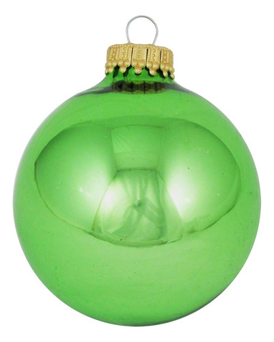 Adornos De Cristal Para Árbol Navidad 8 Piezas Verde Lima