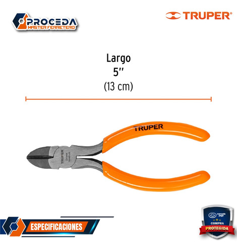 Pinza De Corte Diagonal 5 Mango De Pvc 17311