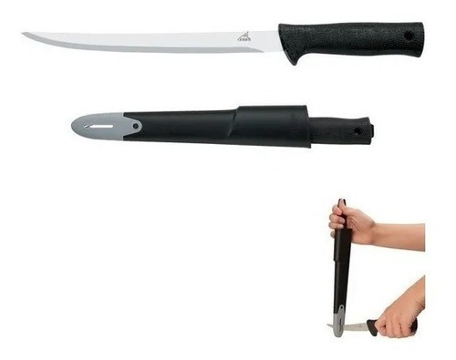 Cuchillo Gerber Gator Fillet 75230 Hoja 15cm Inox Y Afilador