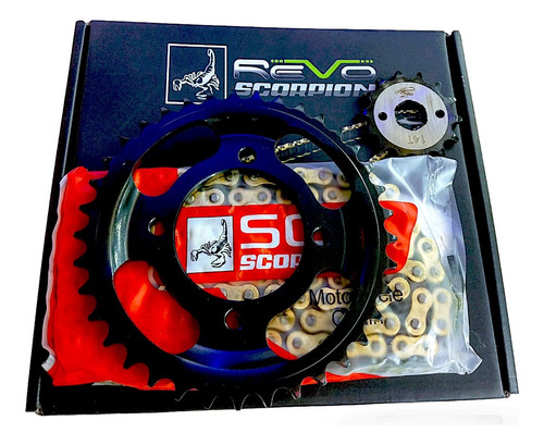 Kit De Arrastre  Storm/ Cb E 125 Power Revo Relacion 14-37