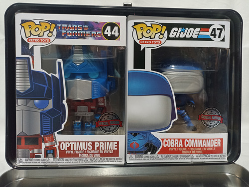 Funko Box Transformers Vs G.i. Joe Optimus Prime Com. Cobra