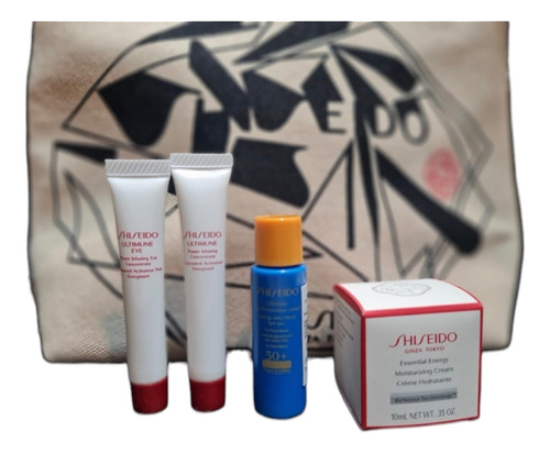 Set Shiseido Miniaturas Cuidado Facial+cosmetiquero