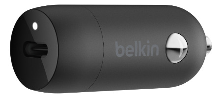Belkin Cargador De Coche 30w Usb-c + Cable Usb-c A Lightning Negro