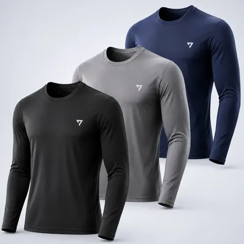 Kit 3 Camisetas Térmicas Masculina Segunda Pele Camisa Uv50