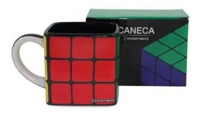 Imagem 1 de 1 de Caneca Quadrada 300ml Cubo Mágico Rubik's