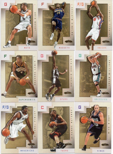 2001-02 Fleer Showcase 10 Tarjetas - Lote # 3 