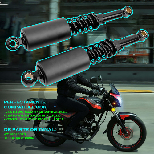 Par Amortiguadores Trasero Lithium 2.0 Ryder 3.0 Workman 150