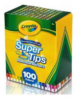 Plumon Crayola X 100 Delgados Lavables