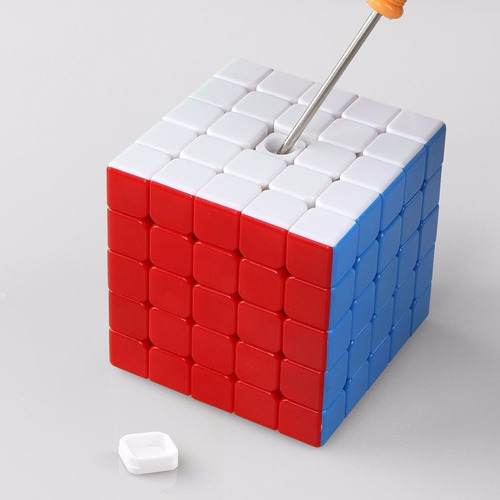 Cubo Rubik - Cyclone 5x5 - 63,5mm - Stickerless 5x5x5 + Base