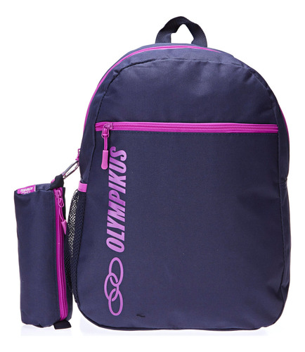 Mochila E Estojo Olympikus OIWB23823 Juvenil Cor Marinho Dalia