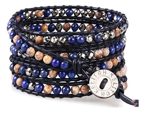 Kelitch Pulseras Ajustables Para Mujer Pulsera De Cuero De L