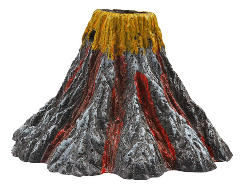Acuario Volcán Adorno Iluminación Sumergible Decoración