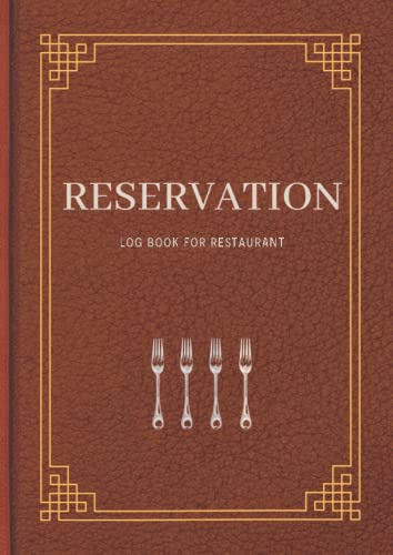 Reservation Log Book For Restaurant: Camel Hostess Table Log