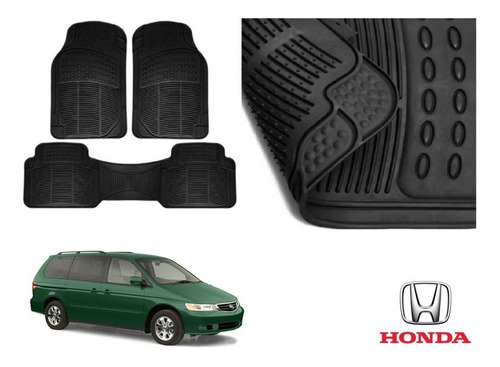 Kit Tapetes 3 Filas Honda Odyssey 2001 Rubber Black Original