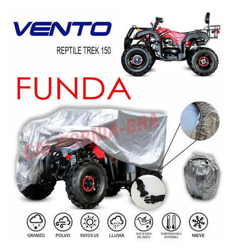 Funda Cubierta Lona Moto Cubre Vento Reptile Trek 150