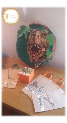 Imagen 4 de 10 de Cumpleaños Dinosaurio -invitación, Bolsas, Souvenir, Piñata
