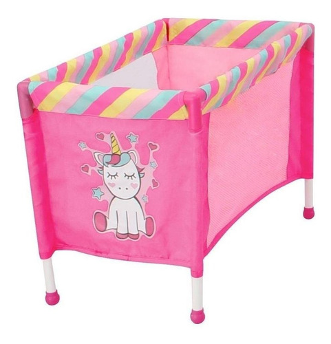 Imagen 4 de 4 de Carriolita De Muñecas Prinsel Tris Doll Unicornio Corral