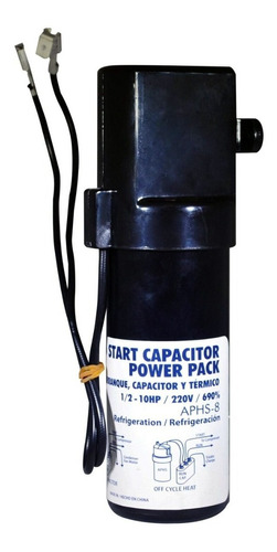 Imagen 1 de 1 de Capacitor Superstart Para Destrabar Compresores 