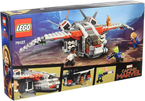 Lego Capitana Marvel Y El Ataque De Los Skrull. 307 Piezas