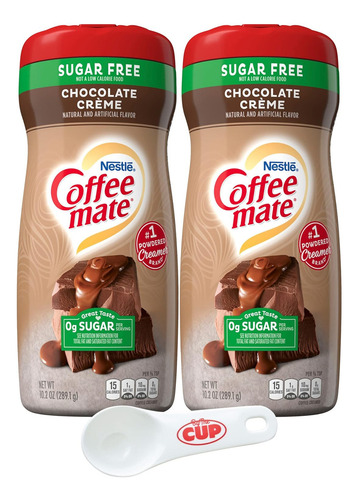 Coffee Mate Crema De Chocolate En Polvo Sin Azúcar, 10.2 Onz