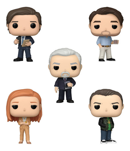 Funko Tv Hbo Succession 5 Pzas Logan Roy Kendall Greg Nuevo