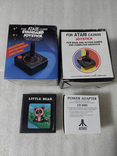 2 Controles Para Atari 2600 + Adaptador De Corriente Nuevo