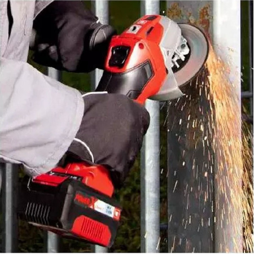 Imagen 3 de 7 de Amoladora Esmeril Angular A Batería Einhell Te-ag 18 Li 115