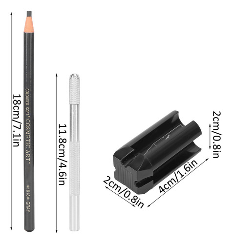 Kit De Microblading Para Cejas, 4 Lápices, Agujas, Bolígrafo
